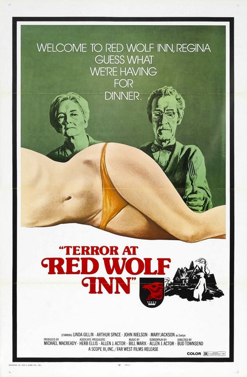 the movie poster: Terror at Red Wolf Inn (1972)