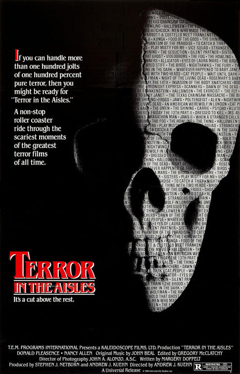 the movie poster: Terror in the Aisles (1984)