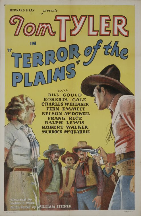 the movie poster: Terror of the Plains (1934)