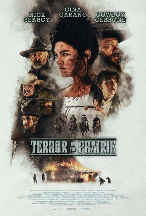 1000 piece jigsaw puzzle for the movie poster: Terror on the Prairie (2022)
