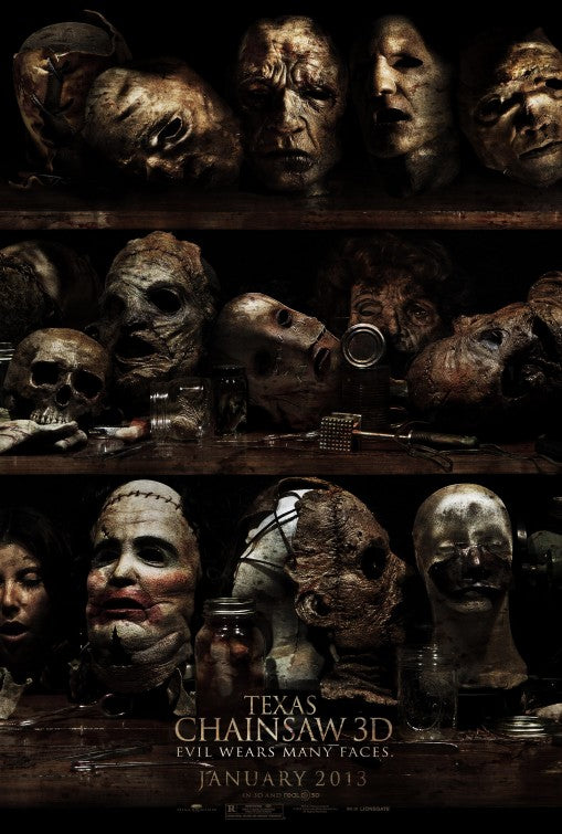 1000 piece jigsaw puzzle for the movie poster: Texas Chainsaw 3D (2013)