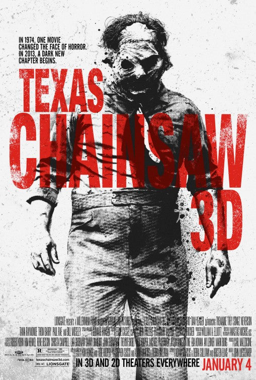 1000 piece jigsaw puzzle for the movie poster: Texas Chainsaw 3D (2013) ver2