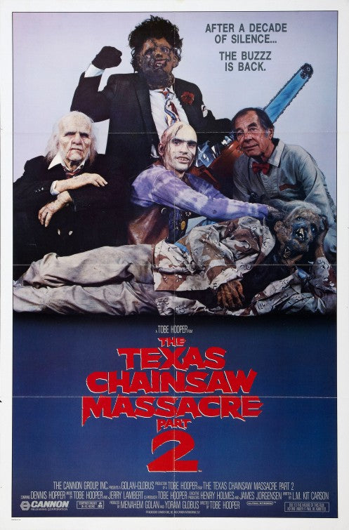 the movie poster: The Texas Chainsaw Massacre 2 (1986)