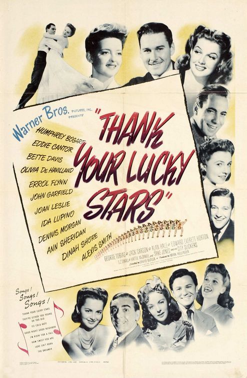 the movie poster: Thank Your Lucky Stars (1943)