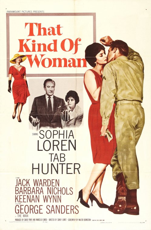 1000 piece jigsaw puzzle for the movie poster: That Kind of Woman (1959)