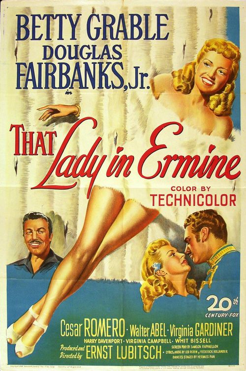 the movie poster: That Lady in Ermine (1948)