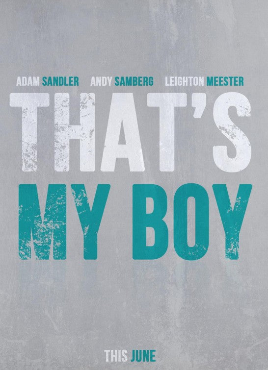 1000 piece jigsaw puzzle for the movie poster: That's My Boy (2012)