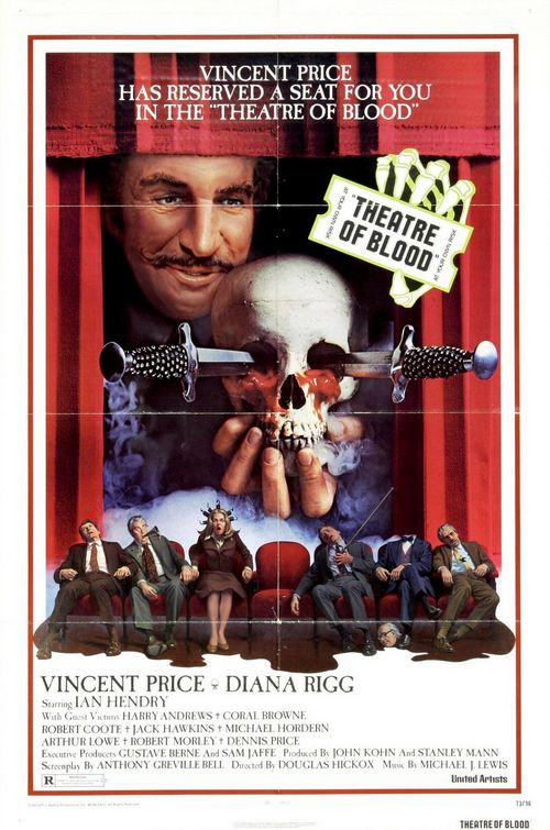 the movie poster: Theatre of Blood (1973) ver1