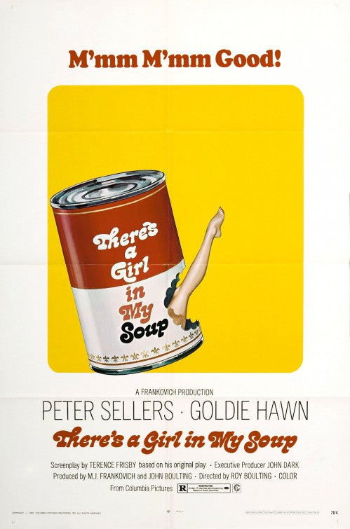 the movie poster: There's a Girl in My Soup (1970)