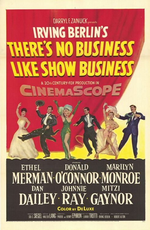 the movie poster: There's No Business Like Show Business (1954)