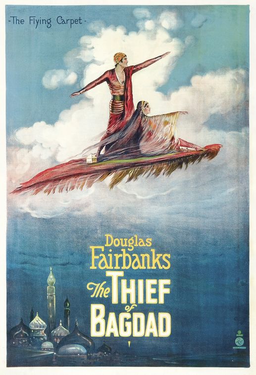 the movie poster: The Thief of Bagdad (1924) ver2