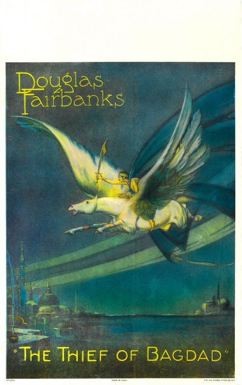 the movie poster: The Thief of Bagdad (1924) ver3