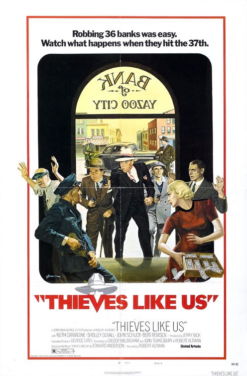 the movie poster: Thieves Like Us (1974)
