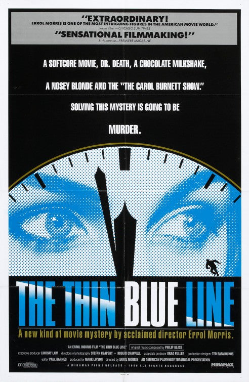 1000 piece jigsaw puzzle for the movie poster: The Thin Blue Line (1988)