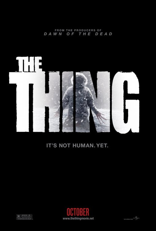 1000 piece jigsaw puzzle for the movie poster: The Thing (2011)