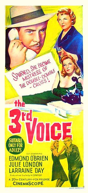 the movie poster: The 3rd Voice (1960) ver5