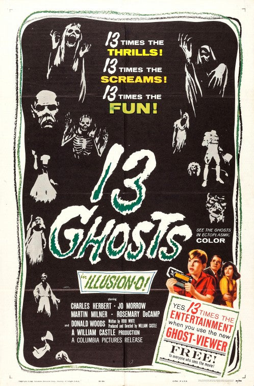 1000 piece jigsaw puzzle for the movie poster: 13 Ghosts (1960) ver2