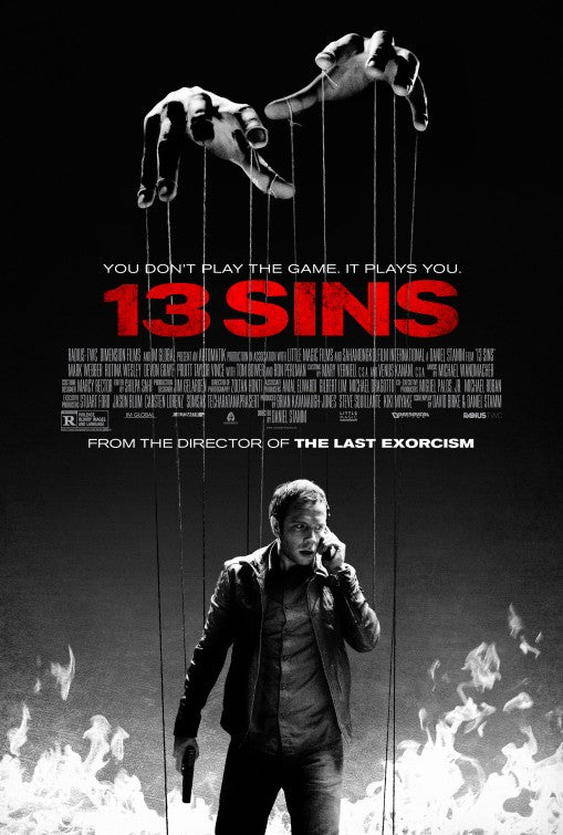 1000 piece jigsaw puzzle for the movie poster: 13 Sins (2014)