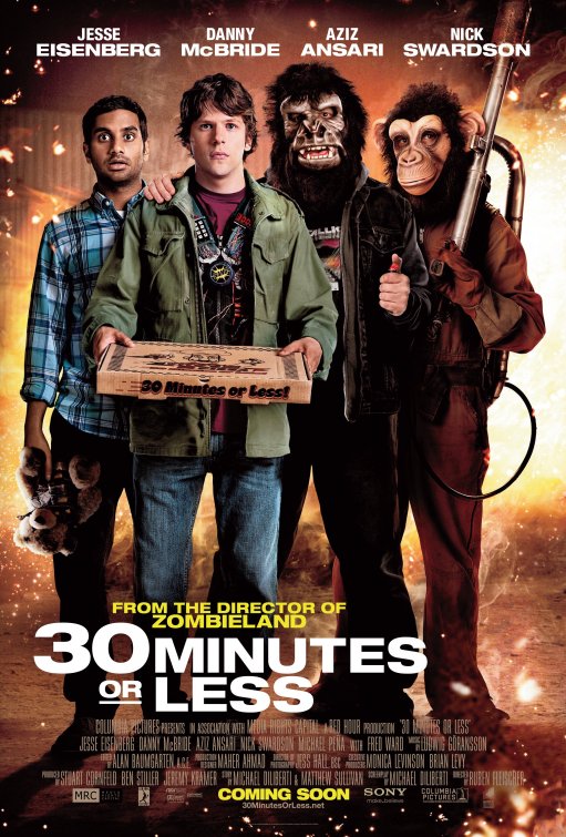 1000 piece jigsaw puzzle for the movie poster: 30 Minutes or Less (2011) ver4