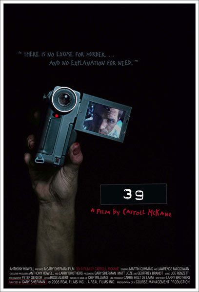 the movie poster: 39: A Film by Carroll McKane (2006)