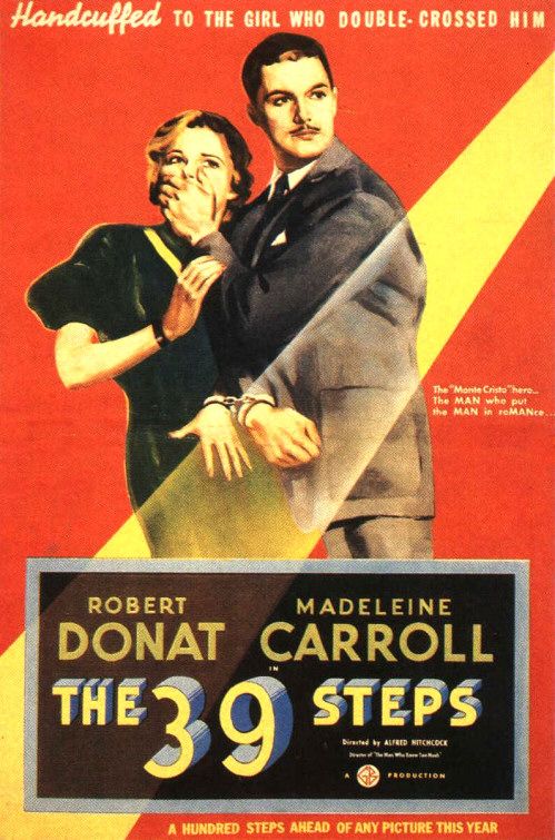the movie poster: The 39 Steps (1935) ver3