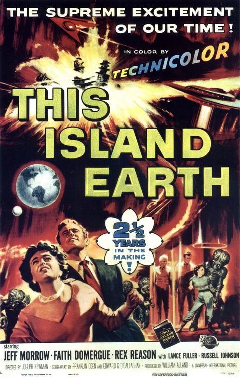 the movie poster: This Island Earth (1955) ver2