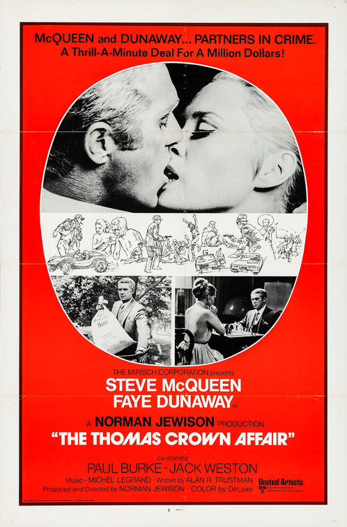 the movie poster: The Thomas Crown Affair (1968)