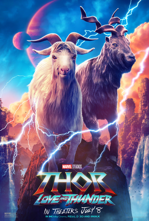 1000 piece jigsaw puzzle for the movie poster: Thor: Love and Thunder (2022) ver10