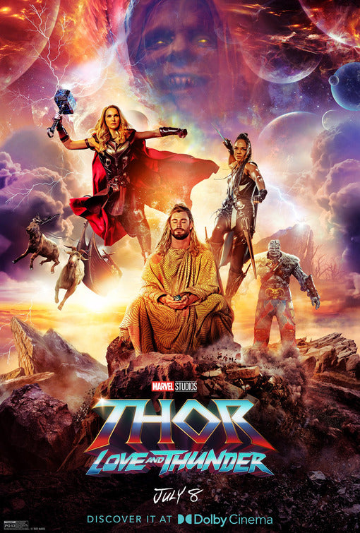 1000 piece jigsaw puzzle for the movie poster: Thor: Love and Thunder (2022) ver13