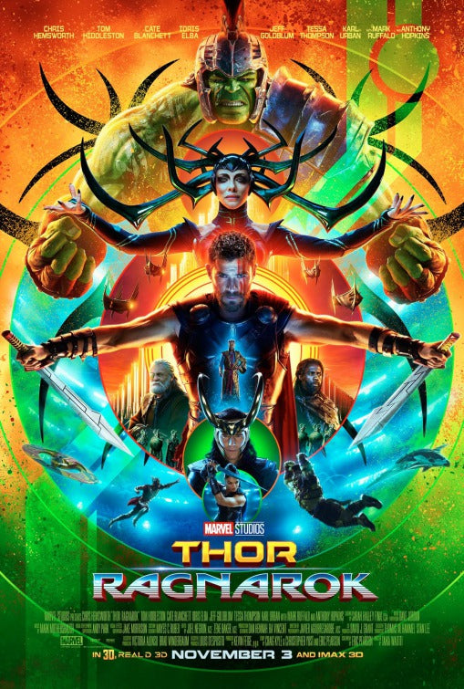1000 piece jigsaw puzzle for the movie poster: Thor: Ragnarok (2017) ver2