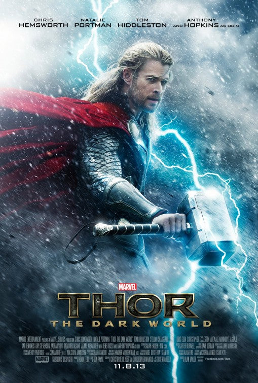 1000 piece jigsaw puzzle for the movie poster: Thor: The Dark World (2013)