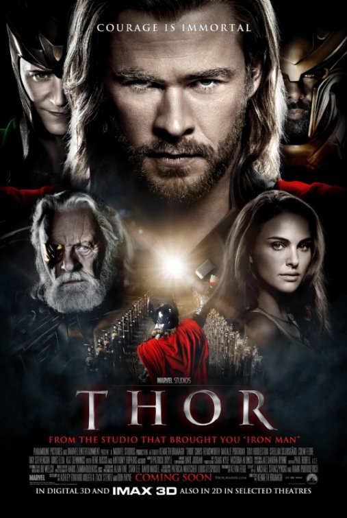 1000 piece jigsaw puzzle for the movie poster: Thor (2011) ver6