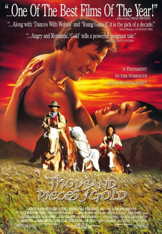 1000 piece jigsaw puzzle for the movie poster: Thousand Pieces of Gold (1991)