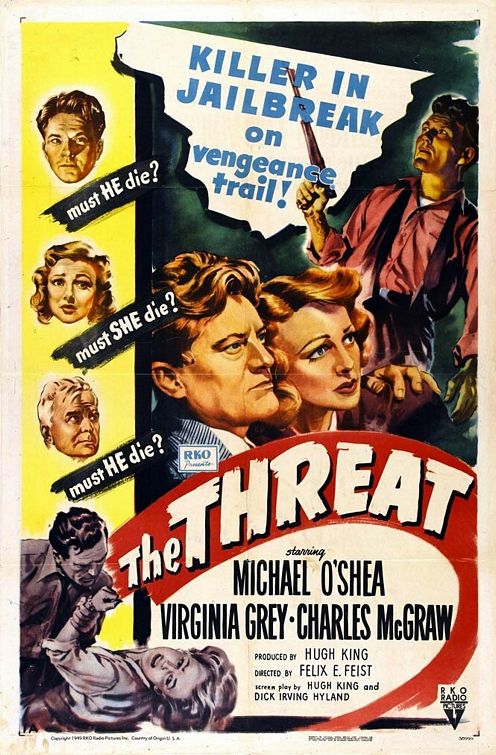 the movie poster: The Threat (1949)