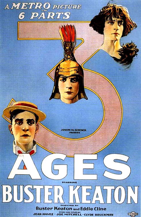 the movie poster: Three Ages (1923)