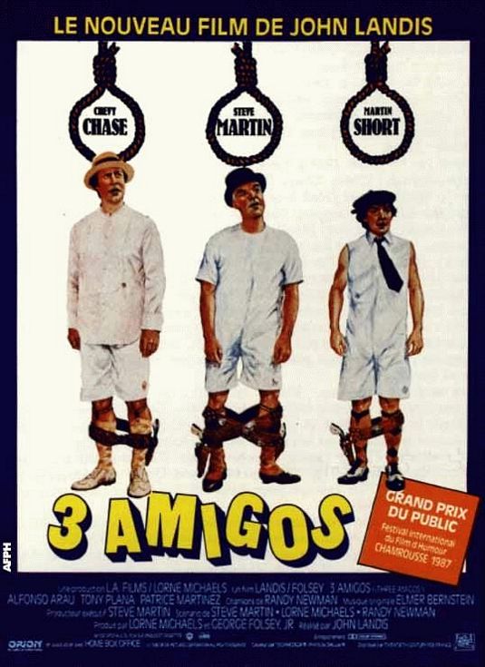 the movie poster: Three Amigos (1986) ver3