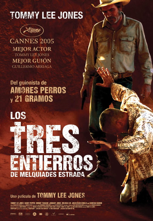 the movie poster: The Three Burials of Melquiades Estrada (2005) ver3