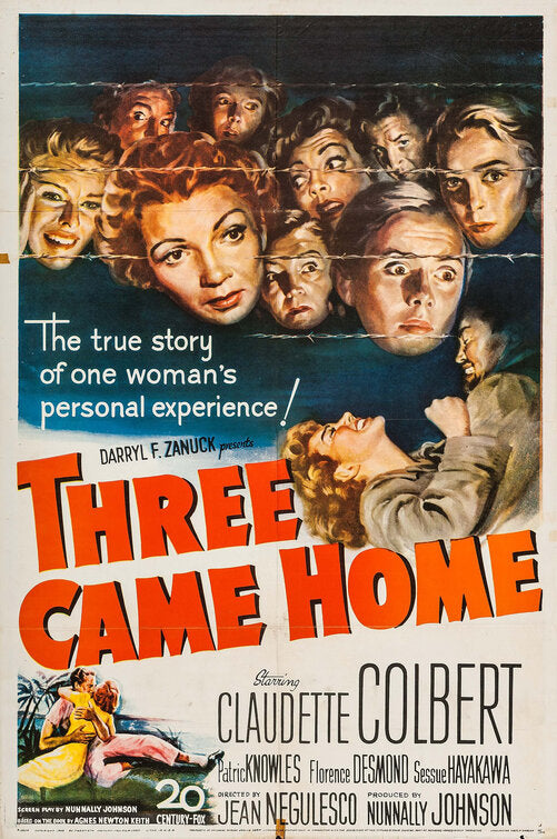 1000 piece jigsaw puzzle for the movie poster: Three Came Home (1950)