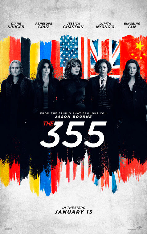 1000 piece jigsaw puzzle for the movie poster: The 355 (2022)