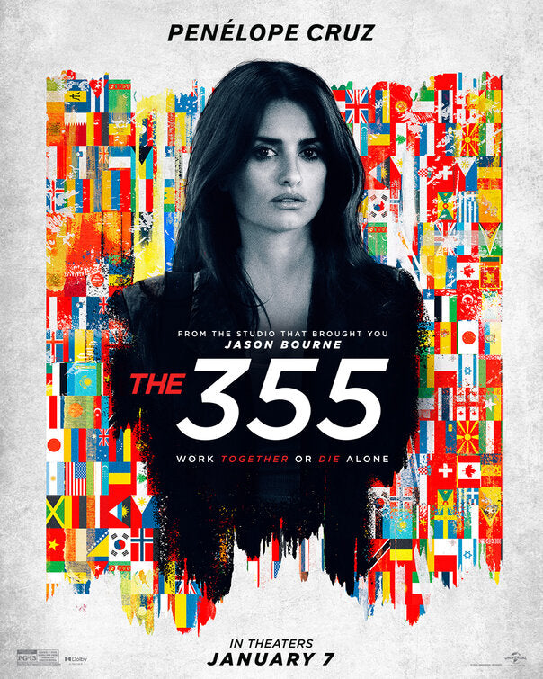 1000 piece jigsaw puzzle for the movie poster: The 355 (2022) ver12