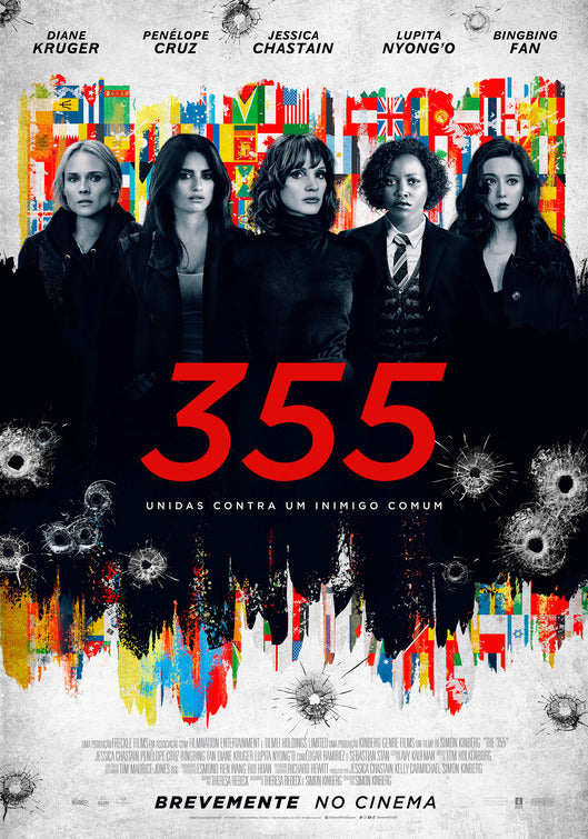 1000 piece jigsaw puzzle for the movie poster: The 355 (2022) ver2