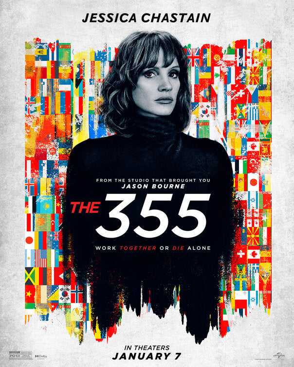 1000 piece jigsaw puzzle for the movie poster: The 355 (2022) ver9