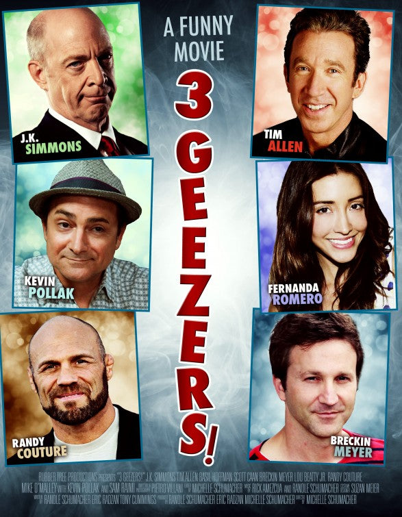 1000 piece jigsaw puzzle for the movie poster: 3 Geezers! (2013)