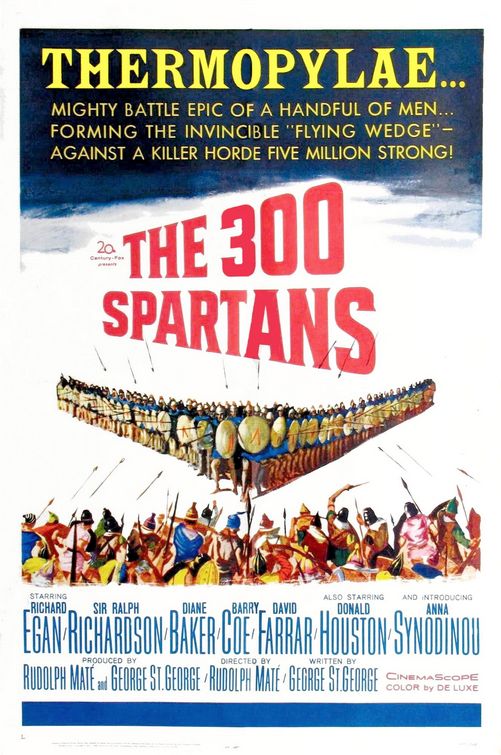 the movie poster: The 300 Spartans (1962)