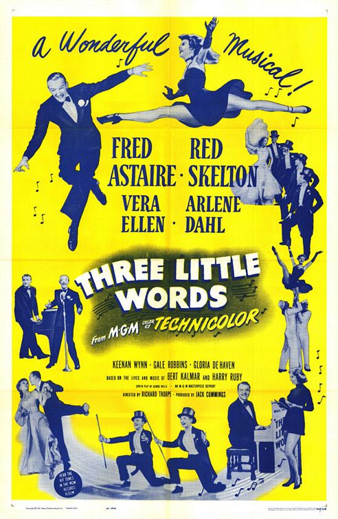 the movie poster: Three Little Words (1950)