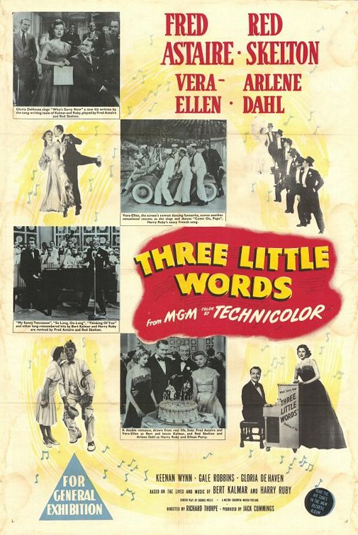 the movie poster: Three Little Words (1950) ver2