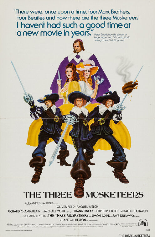 the movie poster: The Three Musketeers (1974)