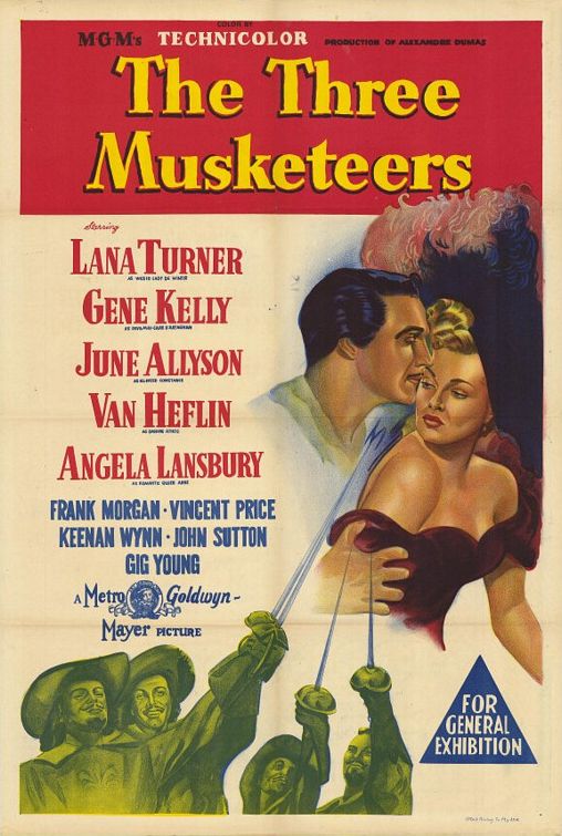 the movie poster: The Three Musketeers (1948)
