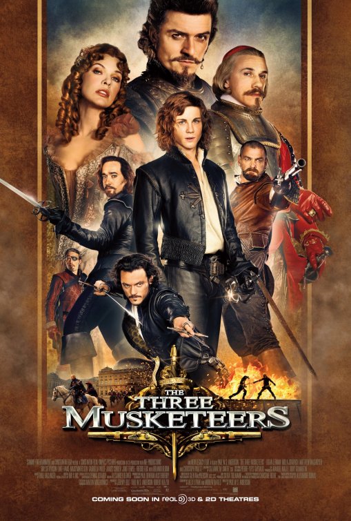 1000 piece jigsaw puzzle for the movie poster: The Three Musketeers (2011)