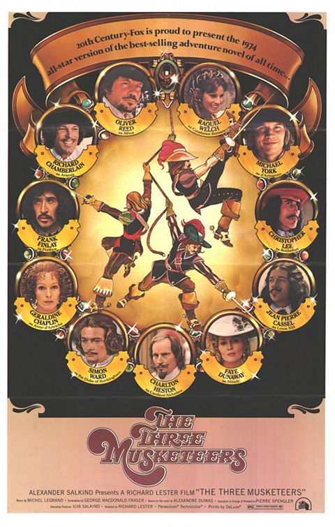the movie poster: The Three Musketeers (1974) ver2